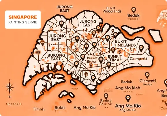 Singapore Map for Painting Services